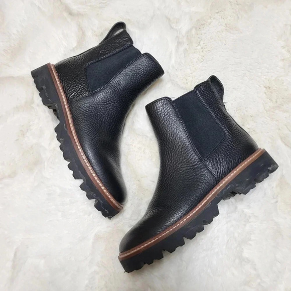 MADEWELL The Citywalk Lugsole Chelsea Boot In Leather Black Size 6 - Picture 3 of 11